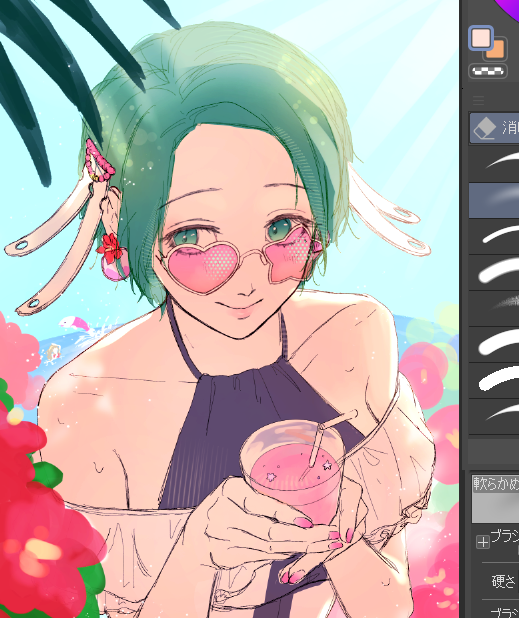 tako_green's tweet photo. wip ステラさん　8月中に仕上げたい！ https://t.co/Mik7cxbRFm