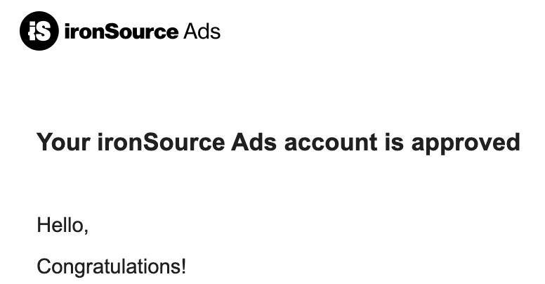 kokidev_jp's tweet photo. ironSource Adsのアカウントがやっと承認された！

なんやかんや1ヶ月かかった。。

もう無理かなと思った https://t.co/bi9tIQ1hiv