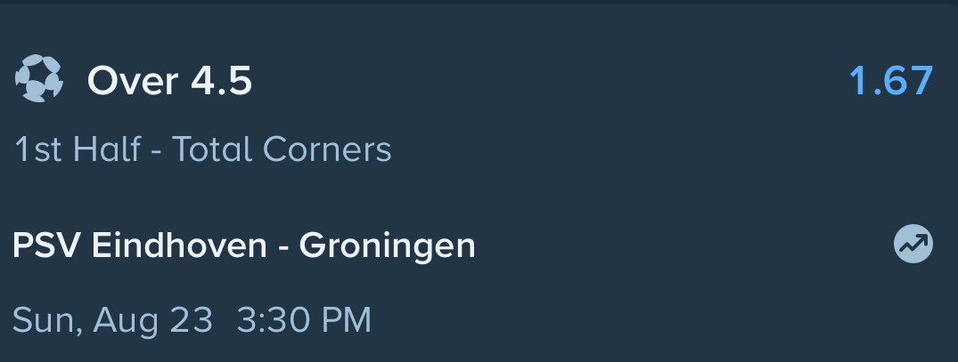 Maresyevpicks's tweet photo. Second single is set on Stake:

Eredivisie: PSV vs Groningen
👉 1H Corners Over 4.5 @ 1.67
The tempo will be high.

Sign up with the Maresyev link for +10% rakeback:
🔗 https://t.co/vOiL8CiIfN https://t.co/yFgYgKBENT