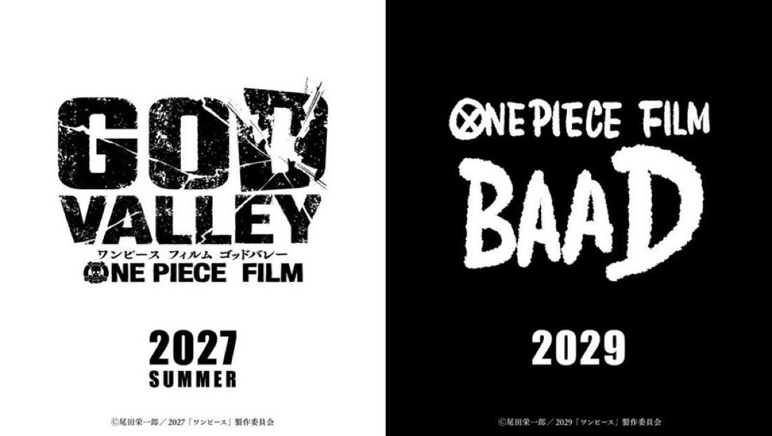 nrick21's tweet photo. Le film God Valley en 2027 ! 

C’est garce au spam des fans sur Twitter ! 

Le film BaaD est giga intriguant car en 2029 on approchera de la fin 

Le secret du One Piece sera forcément dévoilé ! 

Un film sur la bataille final ? 

#onepiece https://t.co/CVpTAVFbzu