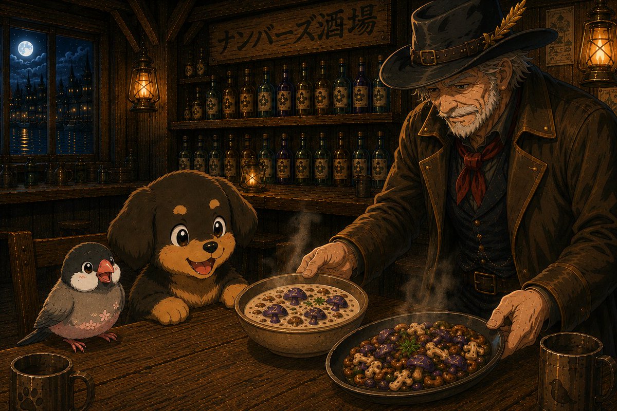 kanirand's tweet photo. @kimagureAnimals 👨‍🦳ガルドじい
「クラン🐶サクラ🐦‍⬛待たせたな」
「うまいぞ。沢山食いな」 https://t.co/Bb2A7lLjEC
