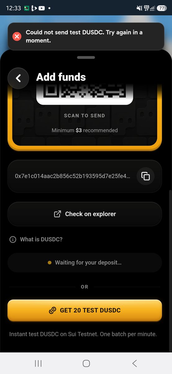 testnet_acc's tweet photo. @PlayPipsFun Been having difficulty getting faucet https://t.co/ZPj1wNaIiJ