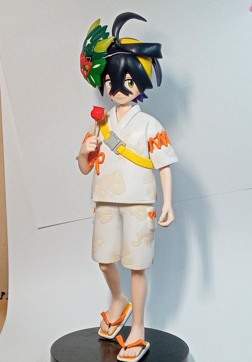 katomuyam's tweet photo. 甚平スグリのフィギュアが完成したよ！ https://t.co/NSZqq0h75P