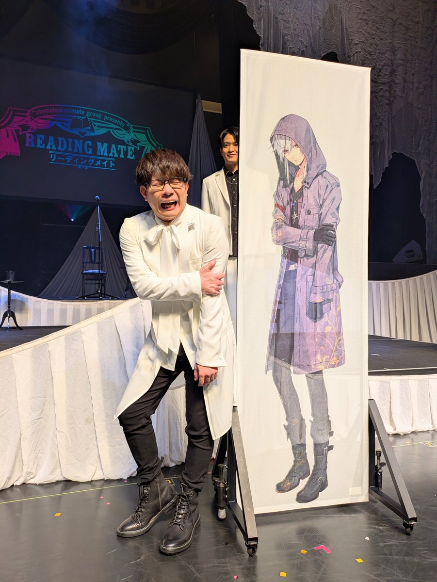 hemp_m's tweet photo. リーディングメイト
「ピオフィオーレの晩鐘」
オルロック役で豊永が出演させて頂きました〜っ

ご来場＆ご視聴下さった皆さま、ありがとうございました。

共演の皆さまとの集合写真♫
オルロックともパチリ♫
おや？笑

そして、豊永1ショットも〜っ♪

#オトメイト
#ピオフィ
#リーメイ https://t.co/GBS4JuEwRa