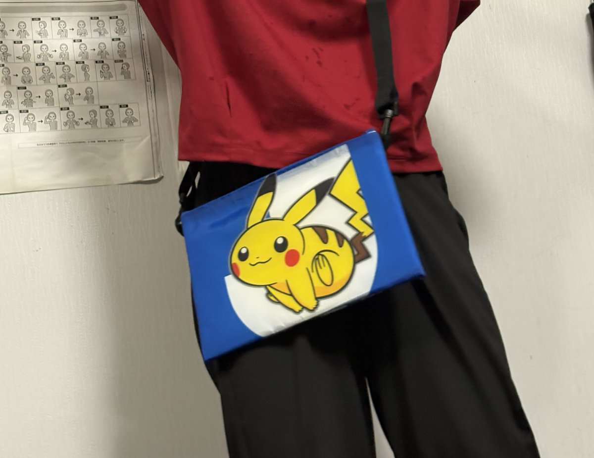 mito_hollyblue_'s tweet photo. 奥さん作品第2弾
サコッシュ？というものにリメイク
買ってきたやつに貼り付けただけみたいで簡単だったって
収納ふたつあるし実用的でいいな https://t.co/FkiJ2YUEe3