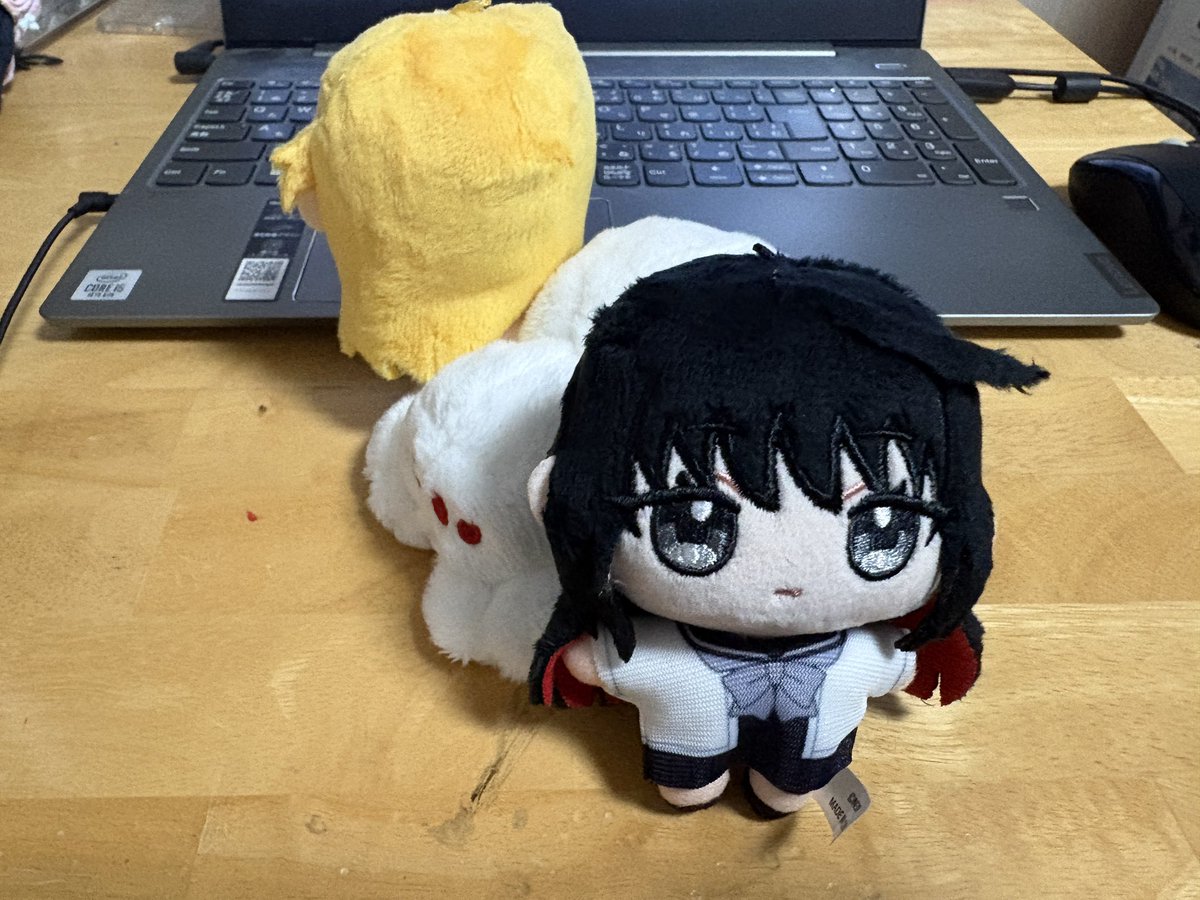 Re244's tweet photo. リリカルストアで買ったぬいパルと蜘蛛手触り良いな https://t.co/Mm36E7GCu4
