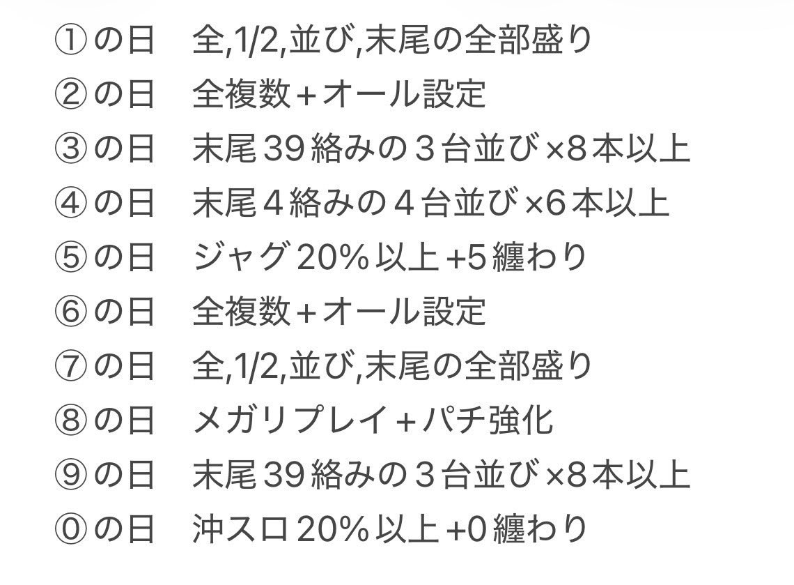airisuoya's tweet photo. 8/24
マルハンメガシティ水戸赤塚

④の日＝四天王🔥
狙いは4台並び×6本以上👀

GOD・スマスロバラエティも注目‼️
4・8・12台設置機種や末尾④も確認✨

店長ポストは
🍀→戦国コレクション⁉️
🏍️→東リベ⁉️

毎日、優秀以上を狙えるポイントあり🔥 https://t.co/jTQb9IBtGk