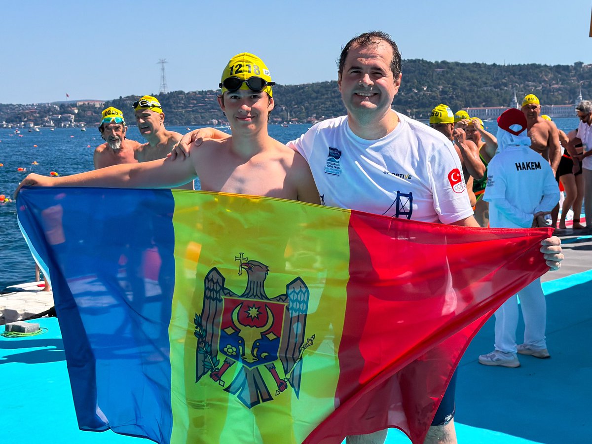 Vasile_Tofan's tweet photo. In January, I promised my son we would swim across the Bosphorus together. Neither of us knew then that I would become 🇲🇩Prime Minister a few months later. But some promises are meant to be kept.

The 6.5 km race took us from Asia to Europe - symbolically, in the same direction Moldova is heading.

He was faster than me, and few things make a parent happier than seeing their child overtake them.

Back to Chișinău re-energized. A lot of work awaits us at home.