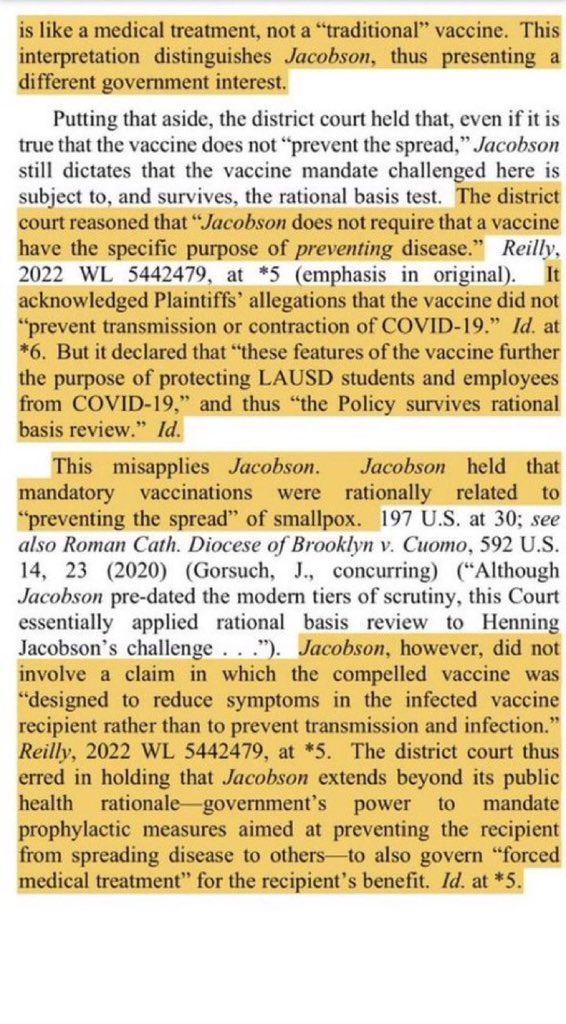 John_F_kJr's tweet photo. The 9th Circuit has decided the ‘Covid Vaccine’ is NOT A VACCINE. Plaintiffs can now use this as cases go forward. 

Buckle up, Pfizer and Moderna. You’re guilty of Mass Murder. https://t.co/fm5t054k3q