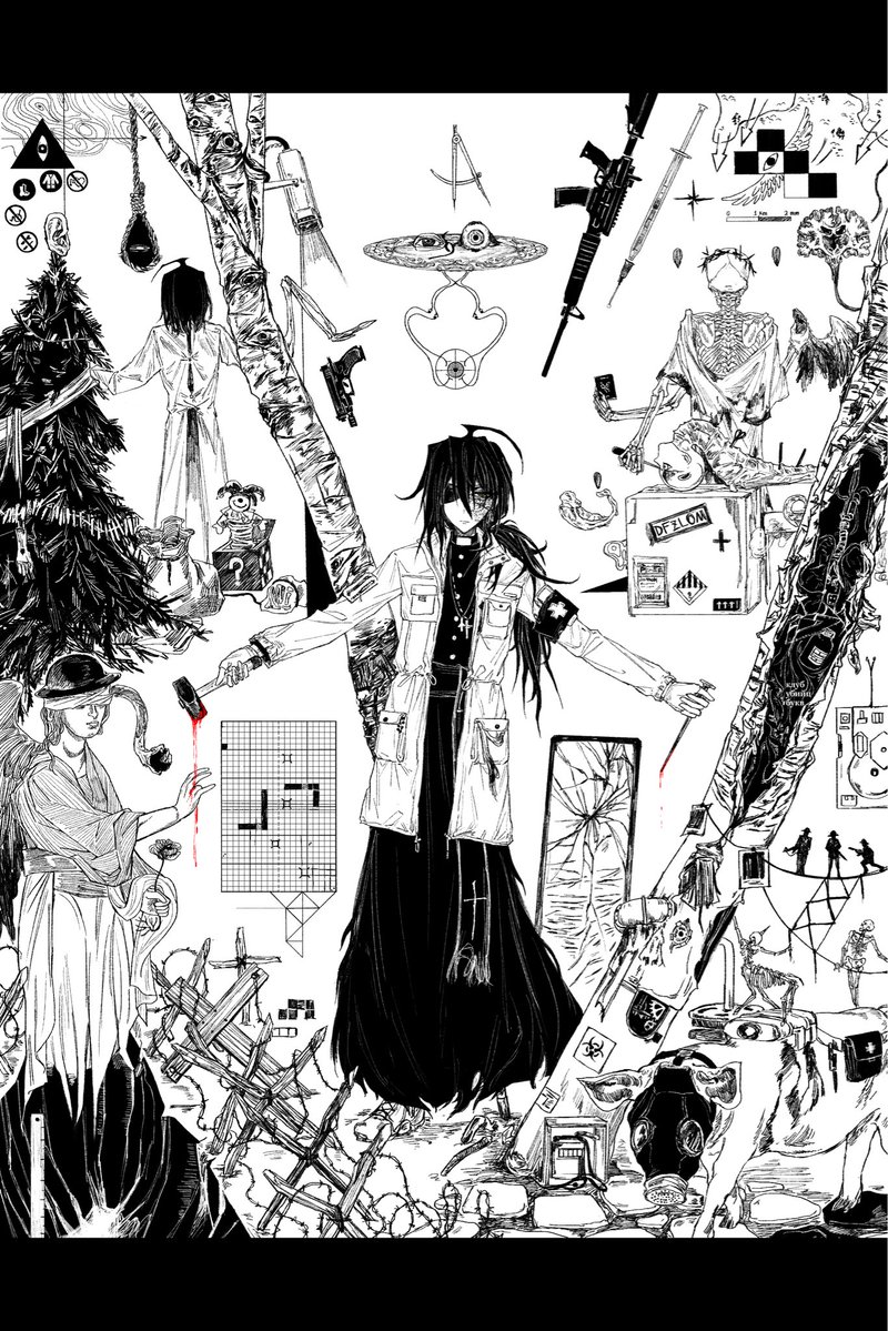inproxy6789's tweet photo. #夏の創作クラスタフォロー祭り
#一次創作祭り夏の陣2026
#絵描きさんと繋がりたい 

モノクロのイラストを描きます🖤🤍 https://t.co/mzNTxP99xs