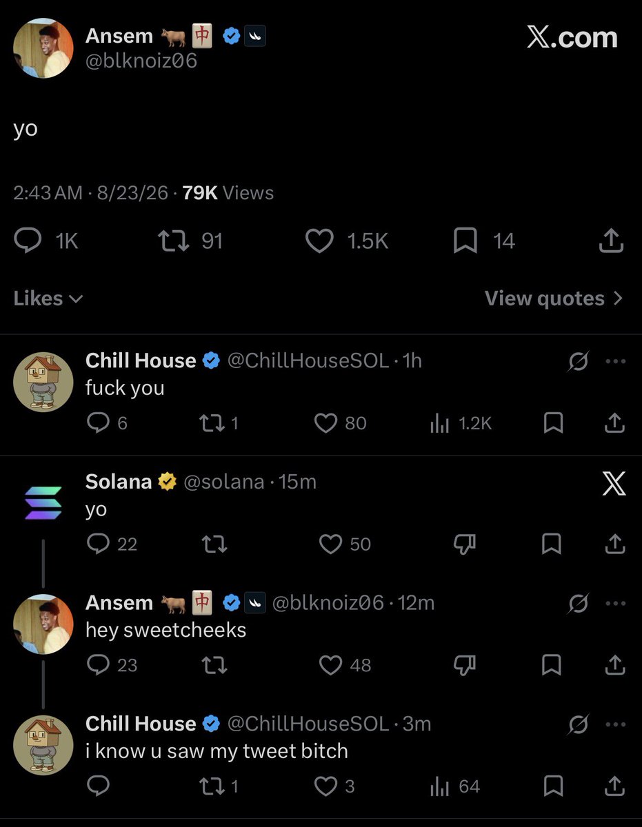 RiccoRosas's tweet photo. chillhouse so powerful that they needed solana official account to try take over top comment https://t.co/kP4Khz62y4