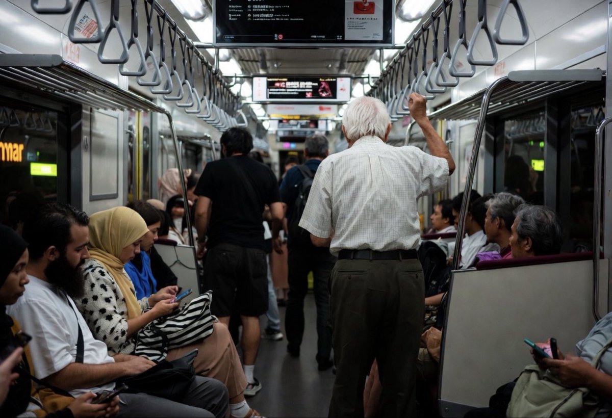 poka11112's tweet photo. 先日、終電に近い電車の中
外国人だらけで
日本じゃないみたいだった

あと数年もすると
外国人が電車の座席を占拠して
日本人の高齢者が座れなくなる
そんな日常がやって来そうだ…

そんな未来にしたいですか？
政府は外国人政策を推進してます

みなさん、拡散お願いします🙏 https://t.co/F3jfxAr2S3