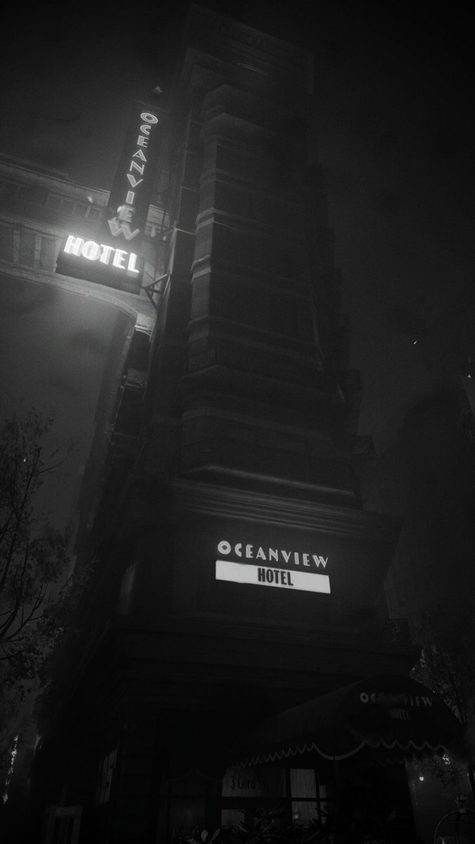Diamondglitz100's tweet photo. The Oceanview Hotel | B&W shot
(tap to view full image)
#AlanWake2 #VirtualPhotography #ThePhotoMode #TheCapturedCollective #TCCArchitecture https://t.co/tEBFyyexo2