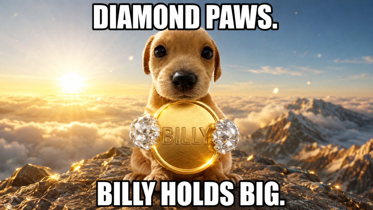 USD1BTC's tweet photo. @MustStopMurad Murad said diamond hands.

Billy showed up with diamond paws. 🐶💎

Built for the long game.

$BILLY
CA: 8EzagXspppz7uurbQGQ33R3dwqJL5y8e8Q3txxRNpump https://t.co/XHhmZGs04e