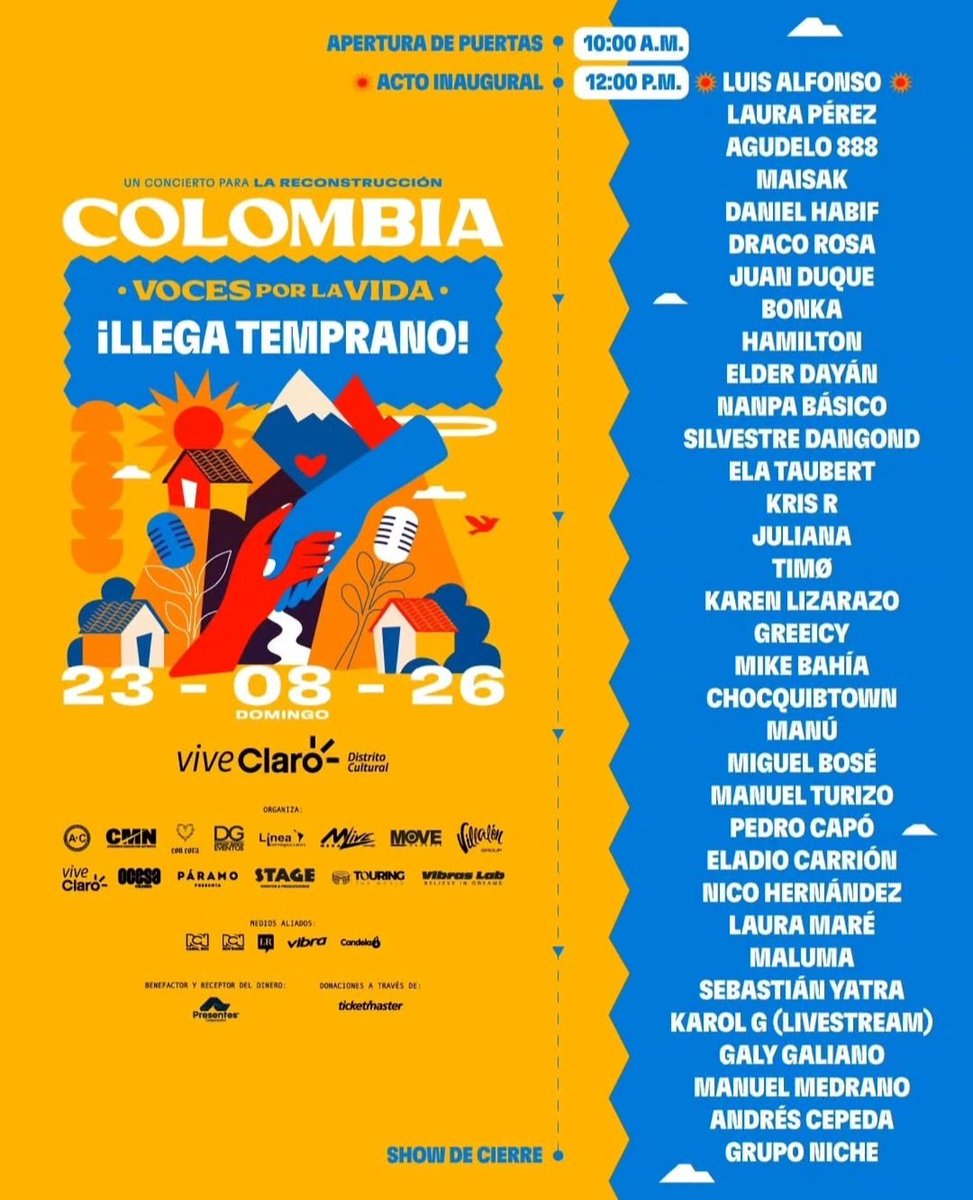 misspdbm's tweet photo. Vendo 1 boleta para gradería occidental para voces por la vida HOY ($100mil) #vocesporlavida #viveclaro #ticketmaster https://t.co/p8gKZaQ3ZS