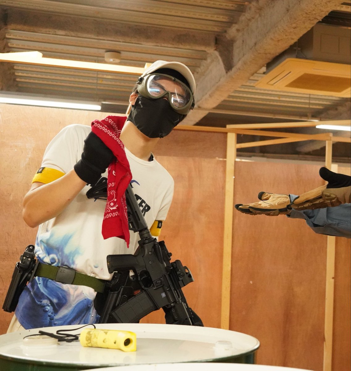 Ri6628's tweet photo. 今日もHEXERAさんにお邪魔させていただきました〜
新調したC.A.T AR-15 explorer 10 で参戦しましたが、5キル(ぐらい？)もできて満足です。　
#サバゲー　#HEXERA https://t.co/VRh1i8fiXj