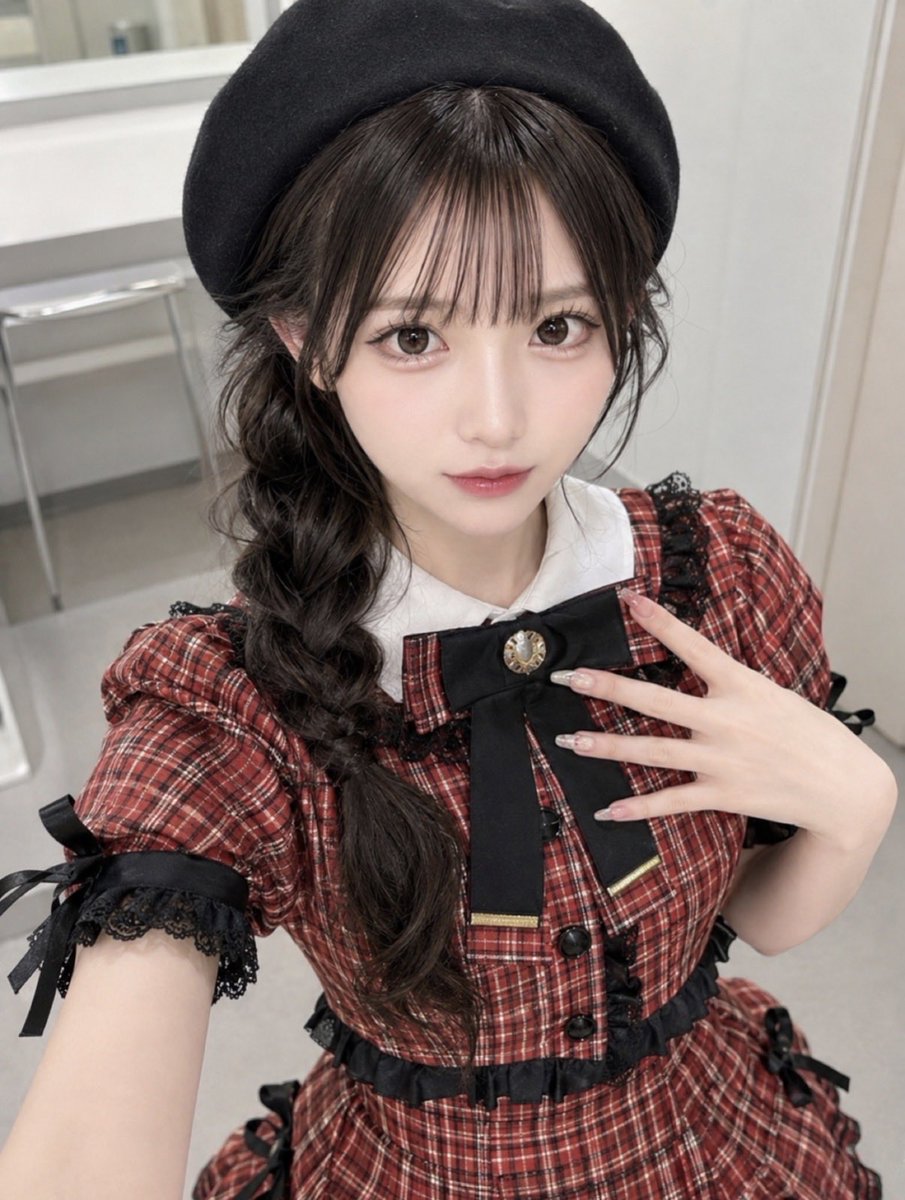 aimy_miON's tweet photo. 昨日のお誕生日でフォロワーさん急増うれしい🥹￼❣️
AIMY赤色担当、リーダーの有村美音です🎶❤️‍🔥
繋がってくれた方、リプで沢山お話ししたいです🫶

新衣装、似合ってるかな？♡

#地下アイドル #フォロバ100 https://t.co/e8Xy59FB22
