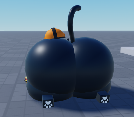 WellEndowedScug's tweet photo. I should not be allowed to use Roblox Studio. Enjoy this thick classic cat I made as modelling test :3 https://t.co/xu2JqG0ikd