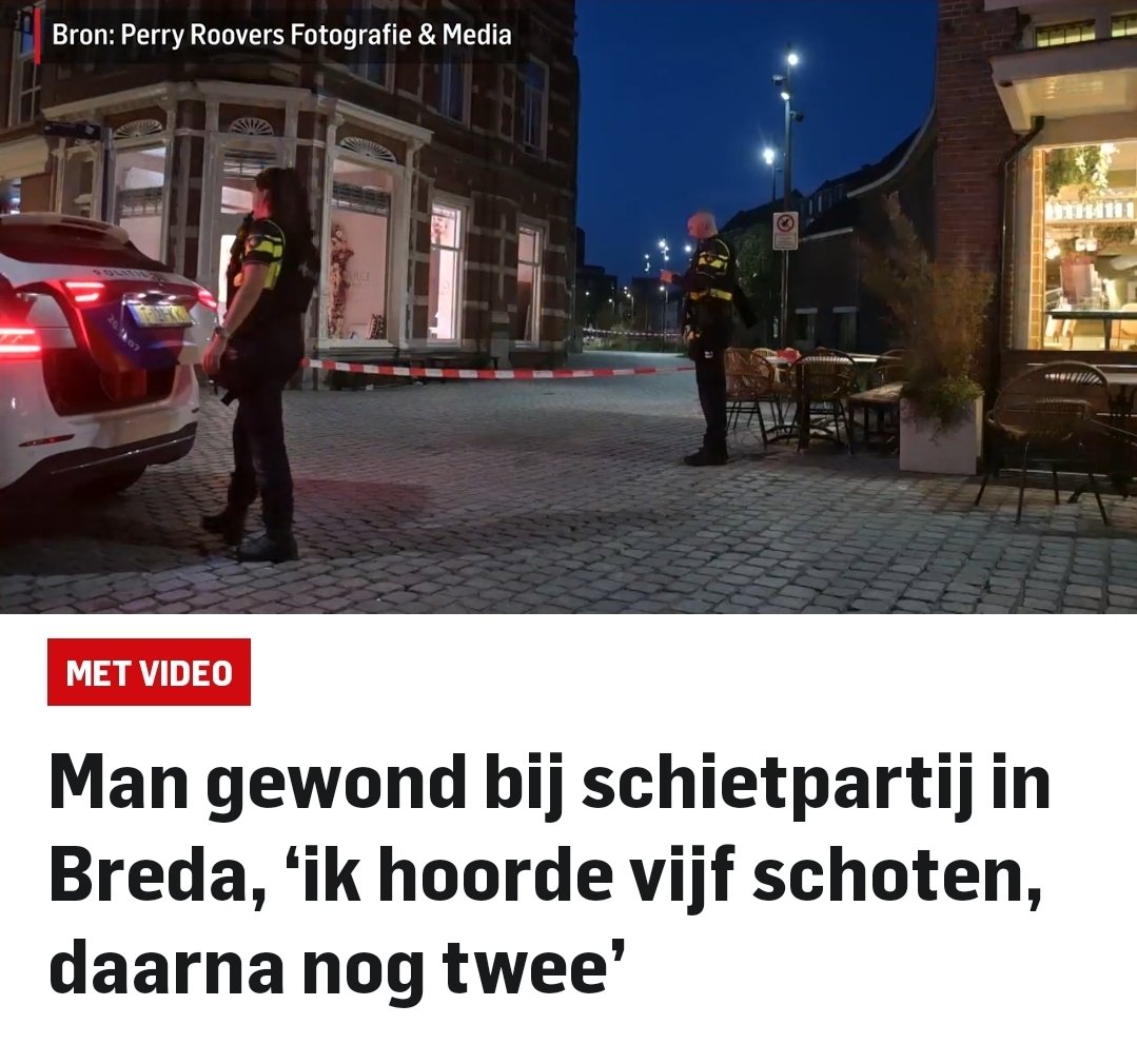 Schietpartij in centrum van Breda