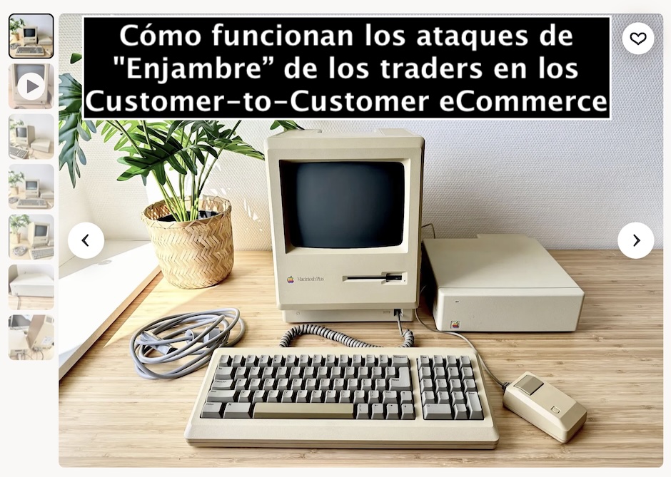 chemaalonso's tweet photo. El lado del mal - Cómo funcionan los ataques de "Enjambre" de los C2C Traders en Wallapop o Ebay https://t.co/Djah9XNStP #curiosidades #C2C #IngenieriaSocial #Macintosh https://t.co/QmHlAthRoE
