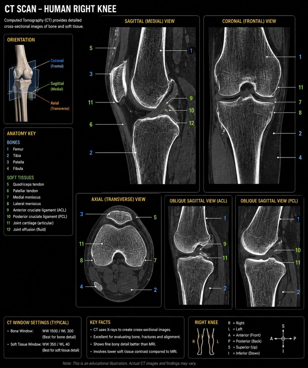 mindful_tester's tweet photo. CT Scan image of Human Right Knee . Shortcut used => /ct 'human right knee' #ctscan #chatgpt #knee #medical https://t.co/Rj5aofPkVD