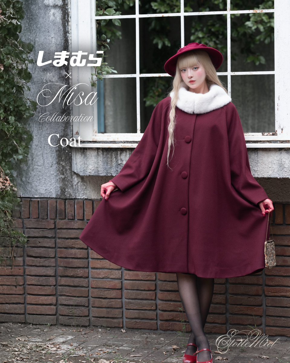 misa2queen's tweet photo. ❣重大発表❣
 
この度、しまむら×Misa コラボ第二弾アイテムの販売が決定いたしました♡
 
【今回作らせて頂いたアイテム】
 
🧥 𝕒𝕡𝕡𝕒𝕣𝕖𝕝
オーバーサイズコート

 各2色展開
（受注生産販売）

⚜8/24(月)15:00～
しまむらパークにて受注生産販売✨

#PR #しまむら #EtoileMiel https://t.co/DrEQac9qCQ