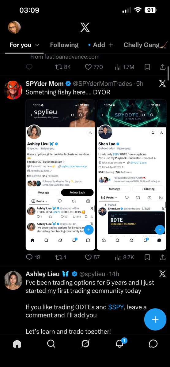 MoneyQueen_12's tweet photo. @SPYderMomTrades Wow this was posted right under your post on my feed 😅 ty for the heads up https://t.co/aQpkhXWSx9
