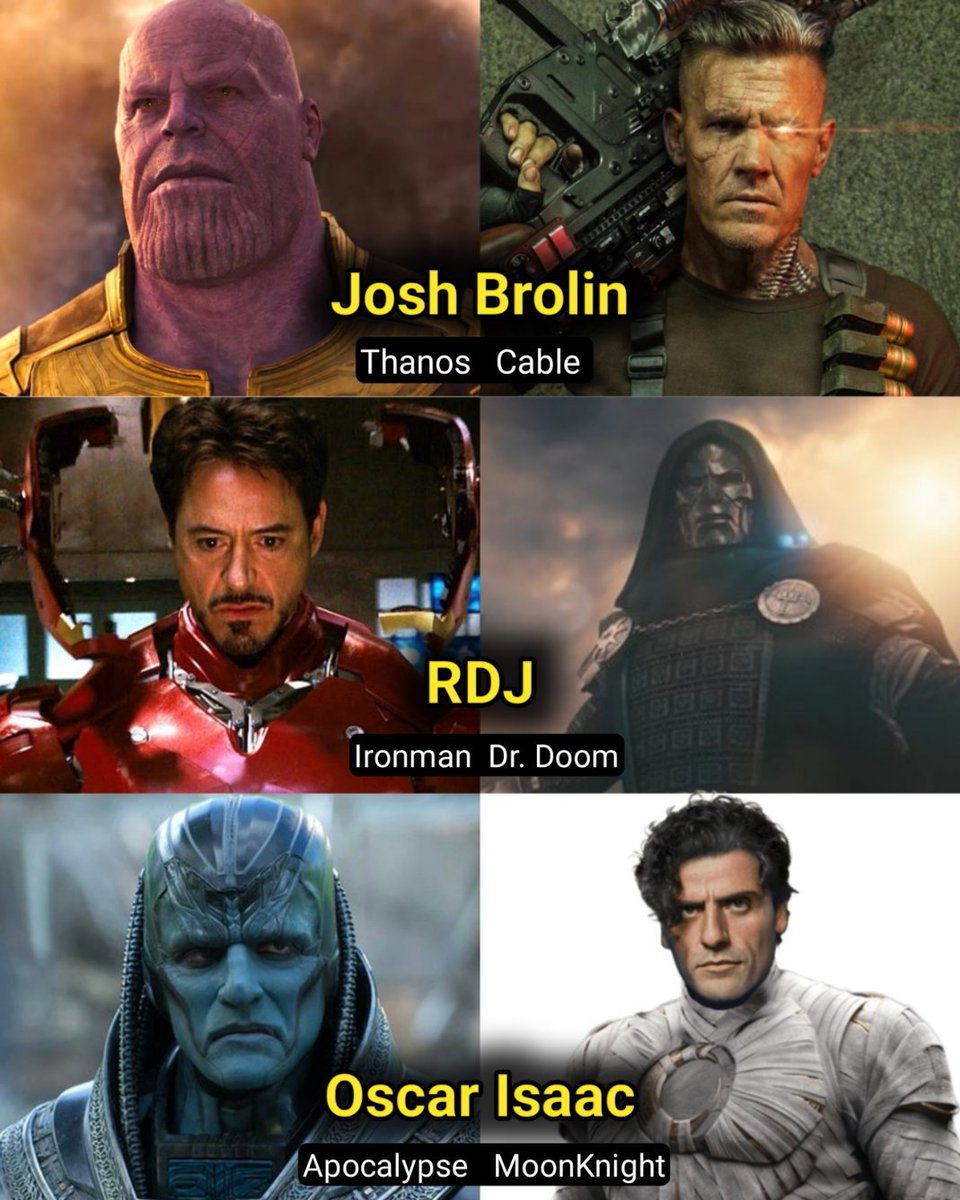 X18Aakil's tweet photo. Actors who have played multiple Marvel characters @grok https://t.co/vQY5C0vTzl