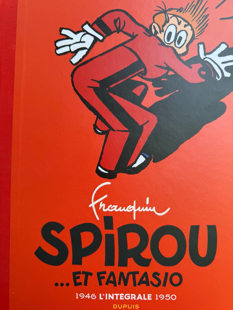 jonasforrest66's tweet photo. #BD #Franquin #Spirou première intégrale 1946 avec l’approbation de Paco :) il faut dire j’ai du changer de place. https://t.co/d39cJnOhdD