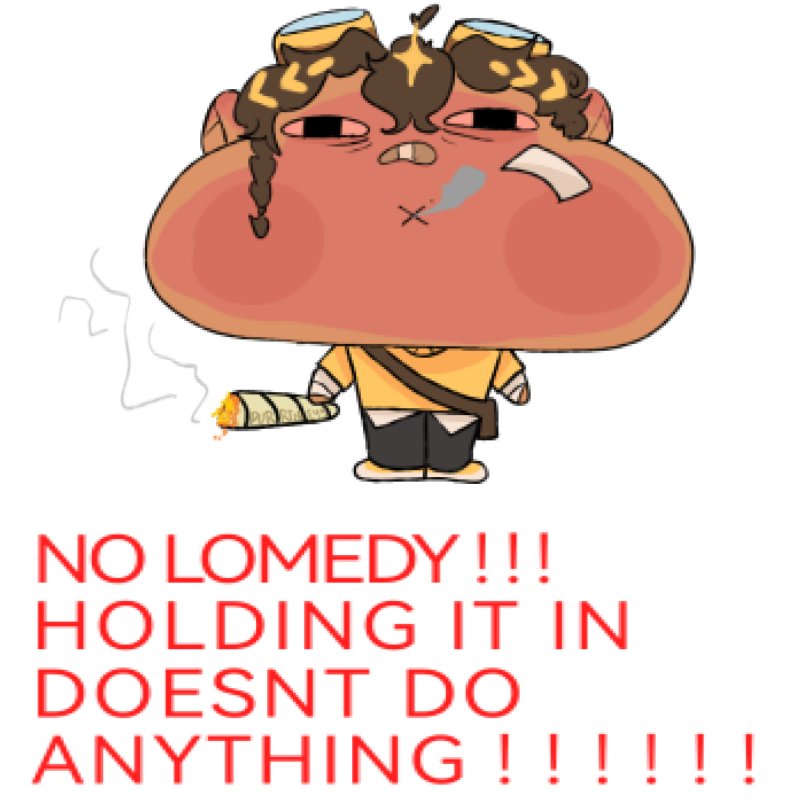 Purrineyy's tweet photo. No Lomedy!! Holdingng it in doesn't do anything!!!
#lomedyfanart...? https://t.co/MRKx68Ya2r