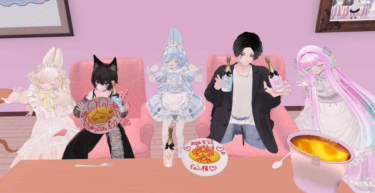 O_we_me's tweet photo. 昨日はご来店ありがとうございました💕
つのかわさんとのペア接客、わちゃわちゃしゃべることができてとっても楽しかったです！
今回もすぐ枠が埋まってしまってはいれなったご主人様もいらっしゃった模様…😥
次回は夢見祭での特別営業！浴衣姿でご主人様のお帰りをお待ちしています
 #ふぃゆえ〜る https://t.co/S4REKeagvy