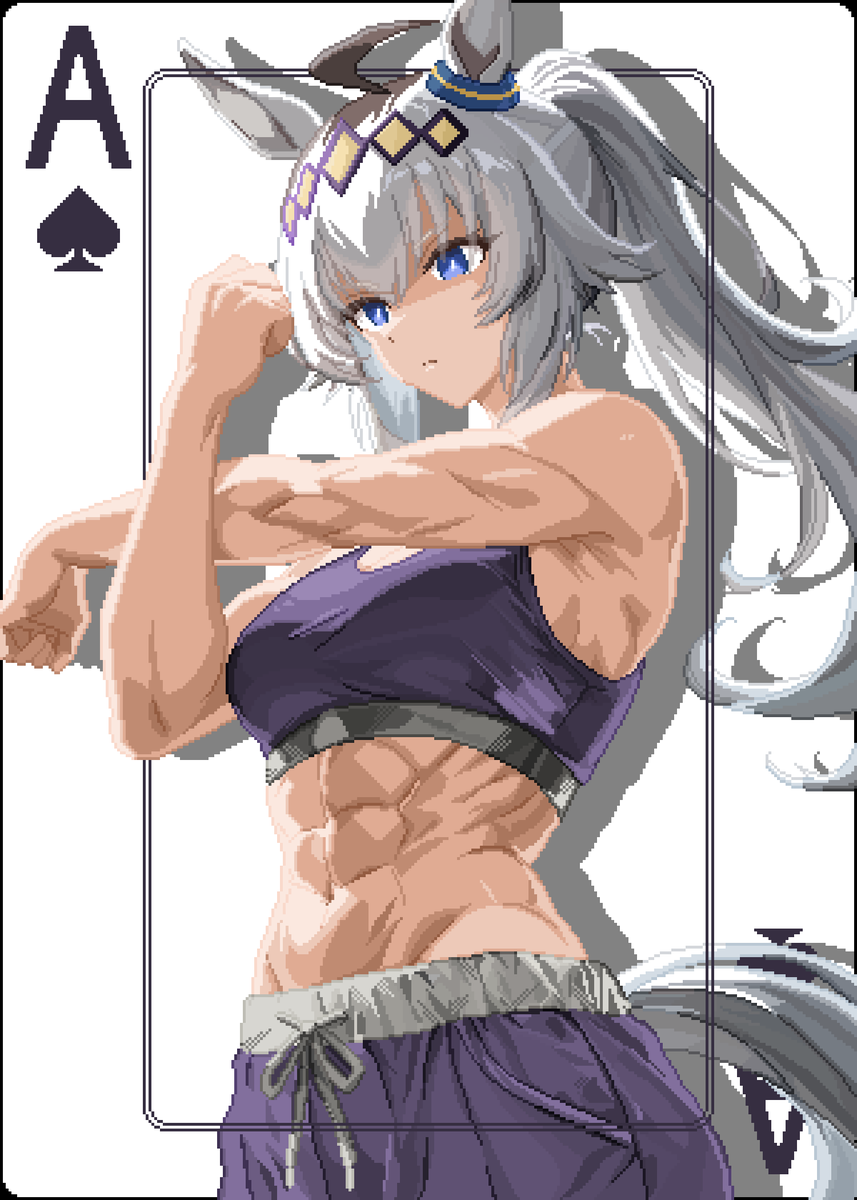 SethChamaChama's tweet photo. Ace of spades Oguri??

Might do more of the card things will think about who for which card though.

#ウマ娘  #オグリキャップ https://t.co/uB5nVQyxrN