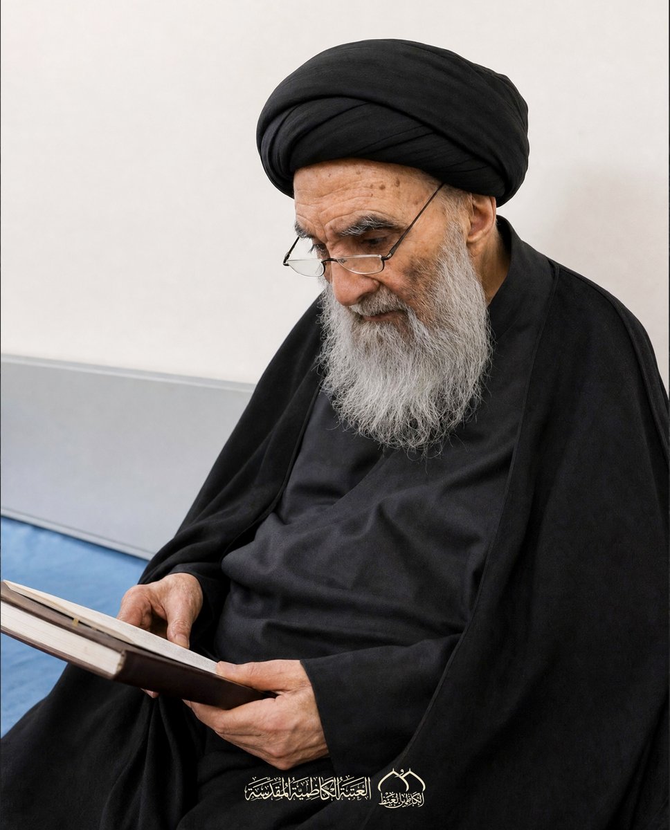 AlJawadainIQ's tweet photo. أحدث صورة لسماحة المرجع الديني الأعلى السيد علي الحسيني السيستاني (دام ظله) بمناسبة بلوغ عمر سماحته ٩٩ عاماً قمرياً
أمدّ الله في عمره الشريف

#العتبة_الكاظمية_المقدسة
#السيستاني https://t.co/JgnPEkV50E