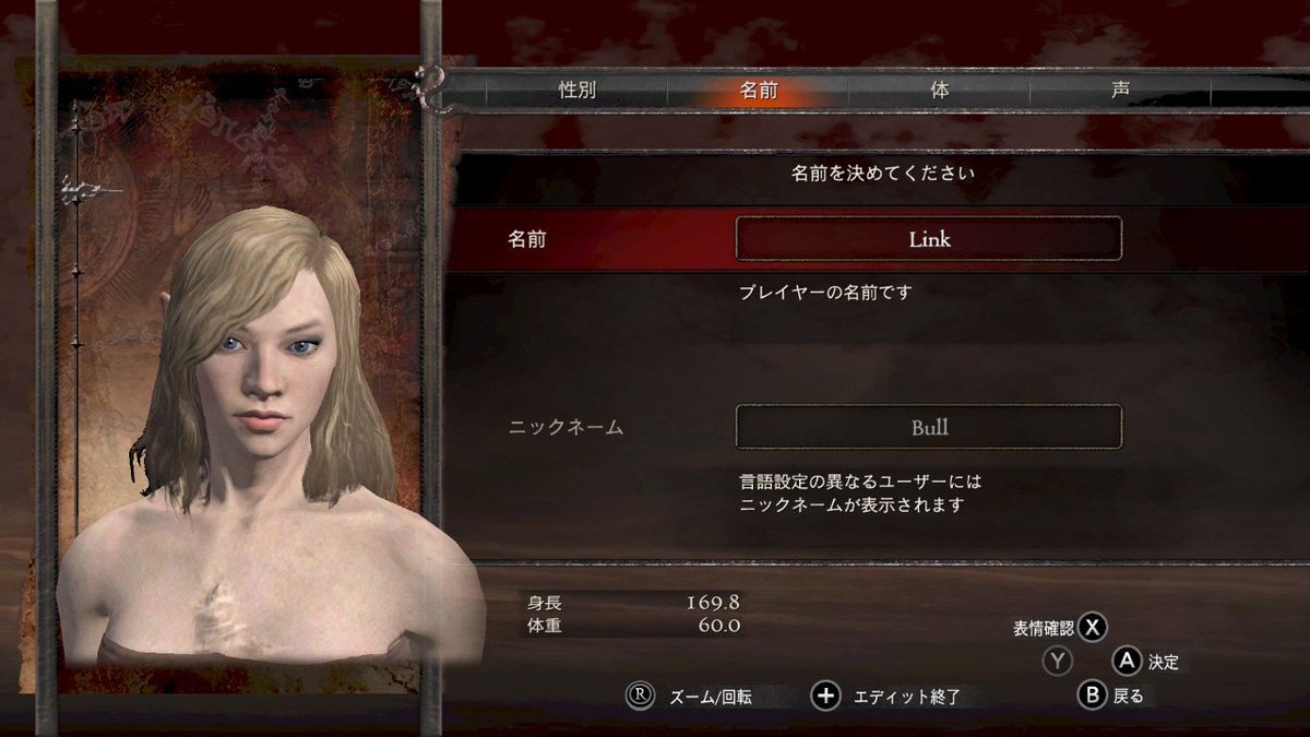 nz9VMlt3EY63319's tweet photo. 女性キャラをベースに、リンクを作ってみた。うーん、まあ、いいんじゃない? 細かいところは違うけど、参考にしたのはトワプリです
#DDDA
#キャラクリ https://t.co/JMNk8J0LKw