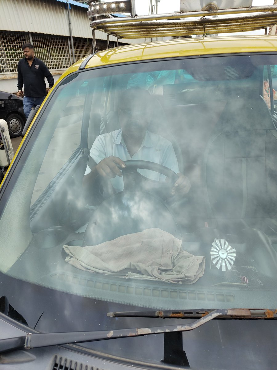 Numeroequity's tweet photo. TAXI REFUSAL AT DADAR TERMINUS, MUMBAI

Today at Dadar Terminus, I requested this taxi to take us by meter, but the driver refused to ply on the meter.

Taxi No.: MH 01 BD 1984

Passengers arriving at a major railway terminus with luggage should not have to bargain or face refusal for a legitimate metered journey.

Requesting @MTPHereToHelp @MumbaiPolice @CPMumbaiPolice to kindly verify the matter from the vehicle details/photos and take appropriate action.

Such refusals create unnecessary hardship for senior citizens, families and railway passengers carrying luggage.

Mumbai deserves transparent and passenger-friendly taxi service.

#Mumbai #Dadar #DadarTerminus #MumbaiTaxi #TaxiRefusal #MumbaiTrafficPolice #PassengerRights #MumbaiPolice 
@vidhidedhia11 
@fndedhia