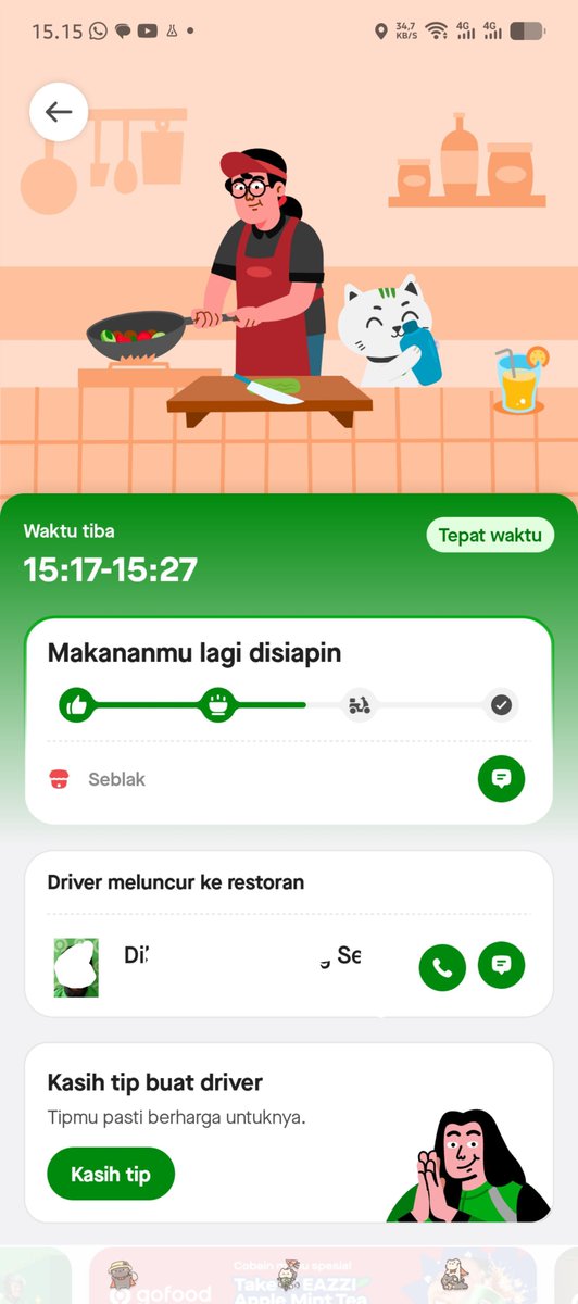 shuablueee's tweet photo. @gojekindonesia pakai gojek muraaah mu itu, asalnya 7 ribu jd 1 rupiah. Ganti driver 3x, yg terakhir akhirnya ambil karena dia lama nggak ngecancel, jd aku yakin kasih tips 7k. Baru dia chat otw ke resto.

Again, @gojekindonesia please perbaiki sistemmu, jangan 1 rupiah jg🫩 https://t.co/TJY31AP1ST