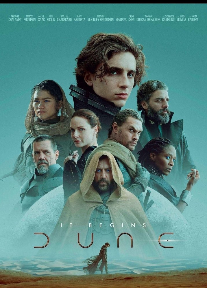 jessyiswet's tweet photo. DUNE 

Paul Atreides and his family were sent to Arrakis, the desert planet that produces the most valuable substance in the universe: spice.

But their arrival was part of a dangerous political game.

House Atreides was betrayed by its enemies, leaving Paul and his mother, Lady Jessica, fighting for survival in the harsh desert.

They eventually find refuge with the Fremen, the native people of Arrakis.

As Paul became closer to the Fremen and Chani, he began to understand the strange visions he had been experiencing, and realizes he may have a greater destiny than he ever imagined.

As the battle for Arrakis intensifies, Paul must choose between the life he once knew and becoming the leader the Fremen believe he is destined to be.

Epic battles, betrayal, revenge, politics, romance, and breathtaking visuals, Dune is a sci-fi masterpiece you should definitely watch.