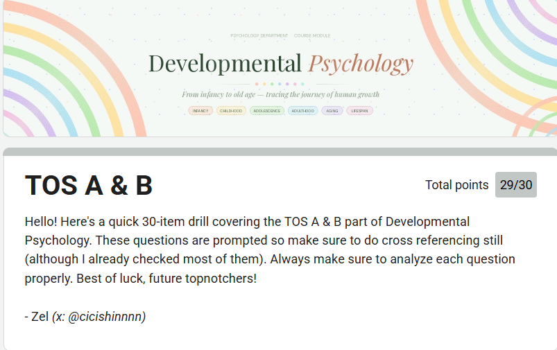 terracerpm's tweet photo. now trying drills for dev psych to test if naretain ba mga tinuro ni Ms. Sinag kahapon hehe

saur happy sa results hehe🥺🤍 https://t.co/P2T2SXfWzi