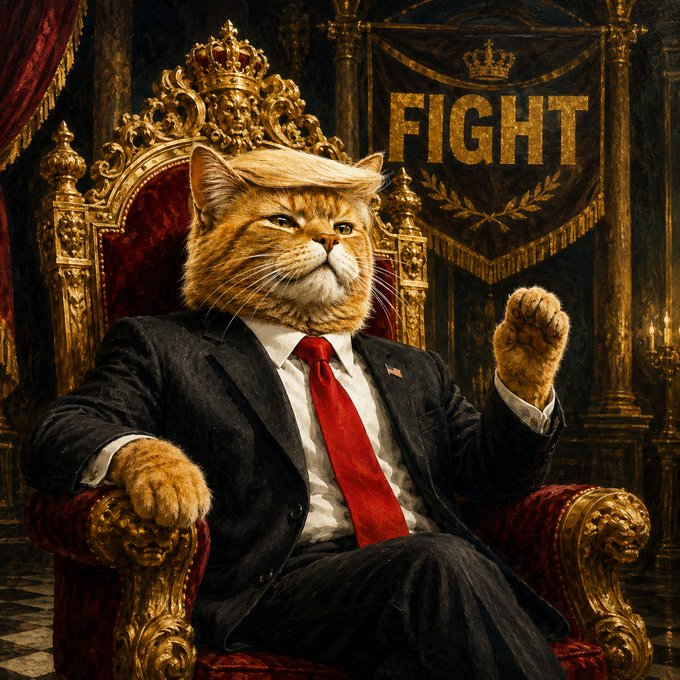 TrumpcatByHood's tweet photo. 🚨 $TRUMPCAT IS LIVE on Robinhood Chain! 🐱✊🇺🇸

The paw is raised. The crowd is roaring. The FIGHT has officially begun.

CA: 0x26d8740b0486c214eb48f3ae6a271baceabb68e5

Join the fight. 🔥

#TRUMPCAT #RobinhoodChain #MemeCoin #Crypto https://t.co/EPYb2pbTYC