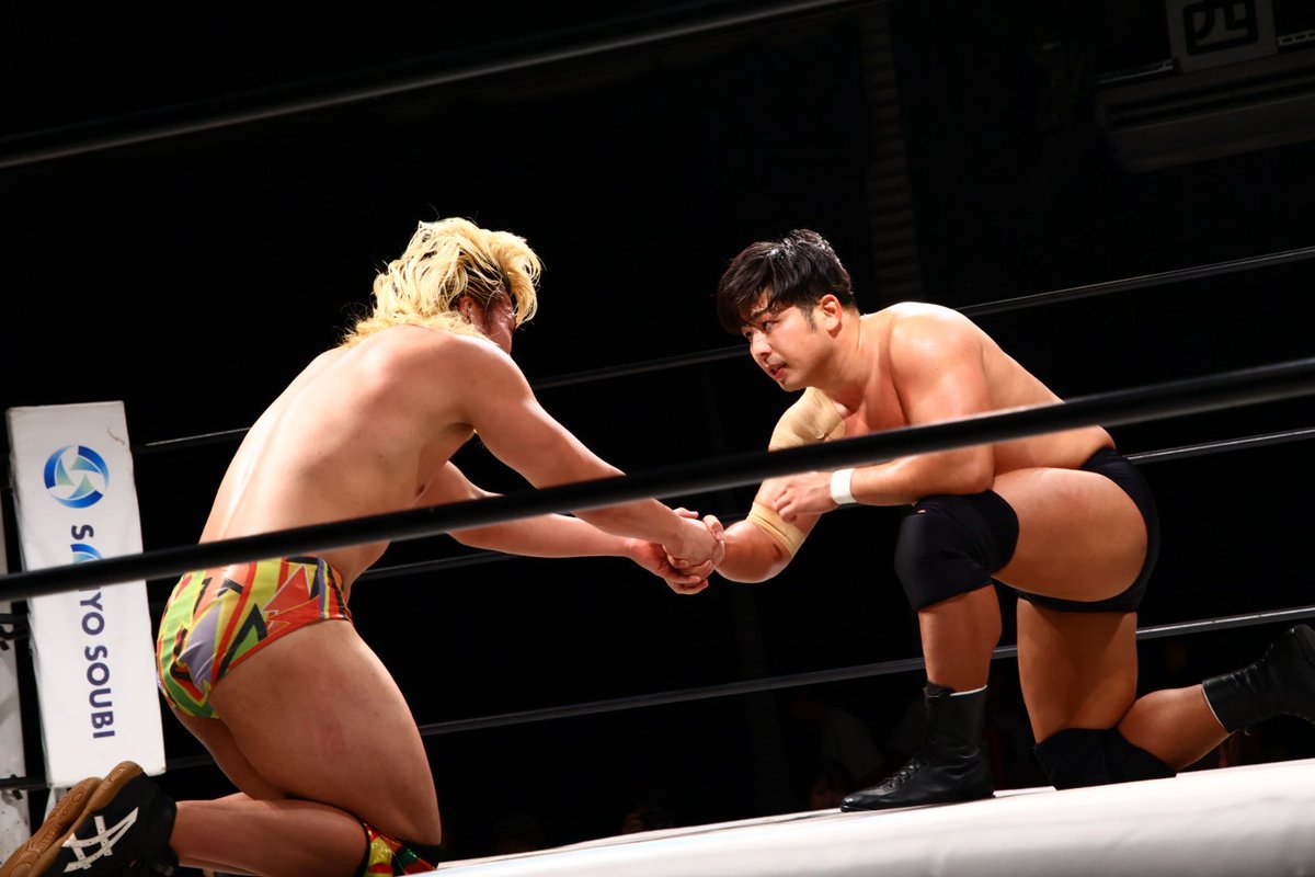 ryunosuke_N7220's tweet photo. #pwzero1 8.22新木場大会
小河君との3度目のシングル。

最高に楽しかった！
今回は俺の勝ち。
次は丸め込みじゃなく、しっかり3カウント取ってやるからな。
何度でも戦おうぜ！！

#小河彪
#長井隆之介 https://t.co/io2v4KP4Kc