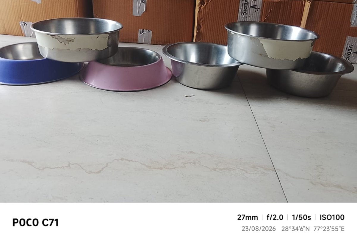 TheViditsharma's tweet photo. A heartfelt thank you to Mr. Ashish for sending these beautiful dog food bowls for our rescued dogs. ❤️

It may seem like a simple gesture, but for us, every act of kindness means so much. These bowls will be used every single day to serve meals to our rescued souls with love and dignity. ❤️

Thank you for thinking of them, caring for them, and becoming a part of their journey. Your kindness truly touches our hearts. 🙏

May we continue to come together and make life a little better for these innocent souls. ❤️

#ThankYou #KindnessMatters