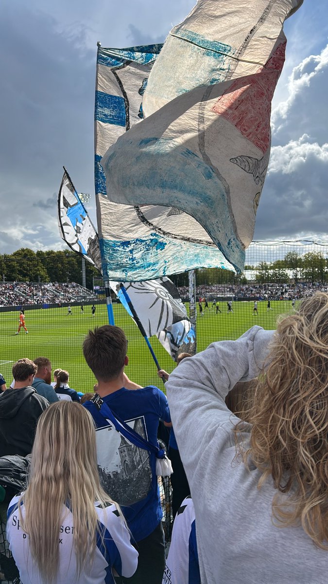 lasseandrease's tweet photo. @Odense_Boldklub kan vi en anden gang ikke rykke lidt på flagene, så 200 fans måske kan se lidt af kampen? Det sgu for latterligt #sldk #antigf https://t.co/vYu3GcGom7