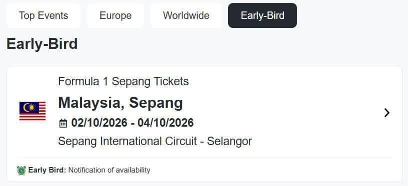 KynWyne's tweet photo. WTS
F1 ticket Bahrain GP sepang Malaysia 🇲🇾 

Available tickets

Main Grandstand- 2x
G Hillstand —2x 
K1 Grandstand  2x 

dm to buy!
Mykad &amp;foreigners dm

#BahrainGrandPrix #Formula1 #F1Sepang #Formula1inMalaysia #F1inMalaysia #MalaysiaGP #Formula1Sepang #BahrainGP #wts https://t.co/mBqP4VCLxH