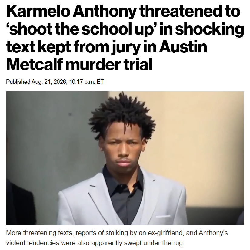 Xeriland's tweet photo. Anthony also threatened to stab someone a year before he actually did, and somehow this wasn't relevant information for the jury. https://t.co/yZhw06qy0v