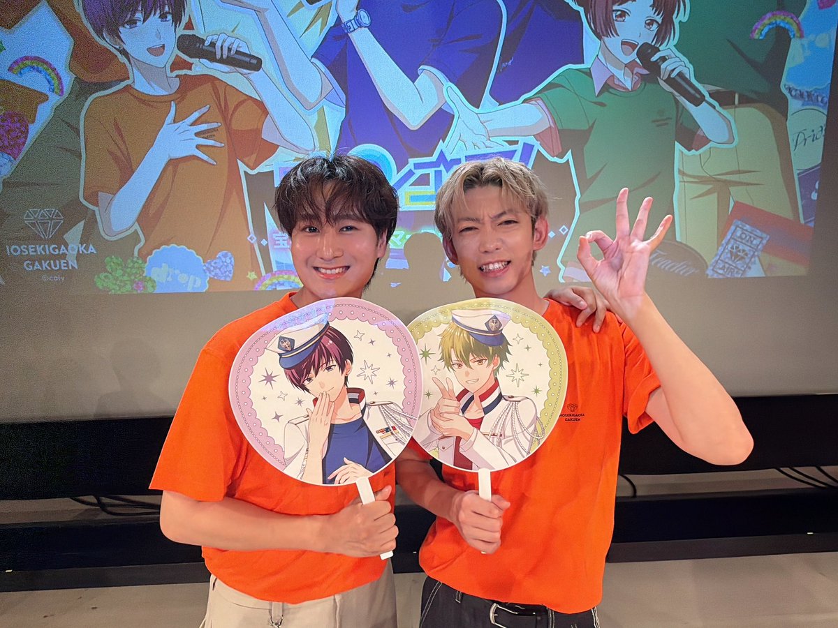 yuhiro4949's tweet photo. 『オンエア！〜宝石が丘学園サマーフェスティバル2〜』ありがとうございました！

久しぶりに特待生のみんなと、そしてまもるくんに出逢えて本当に嬉しかったです！
やっぱり彼を演じるのほんとに大好き！
キラキラしたオーラすごかったぁ！

これからもオンエアをよろしくお願いいたします！

「届け、こ���声」💎

#オンエア #宝石が丘学園サマーフェス2