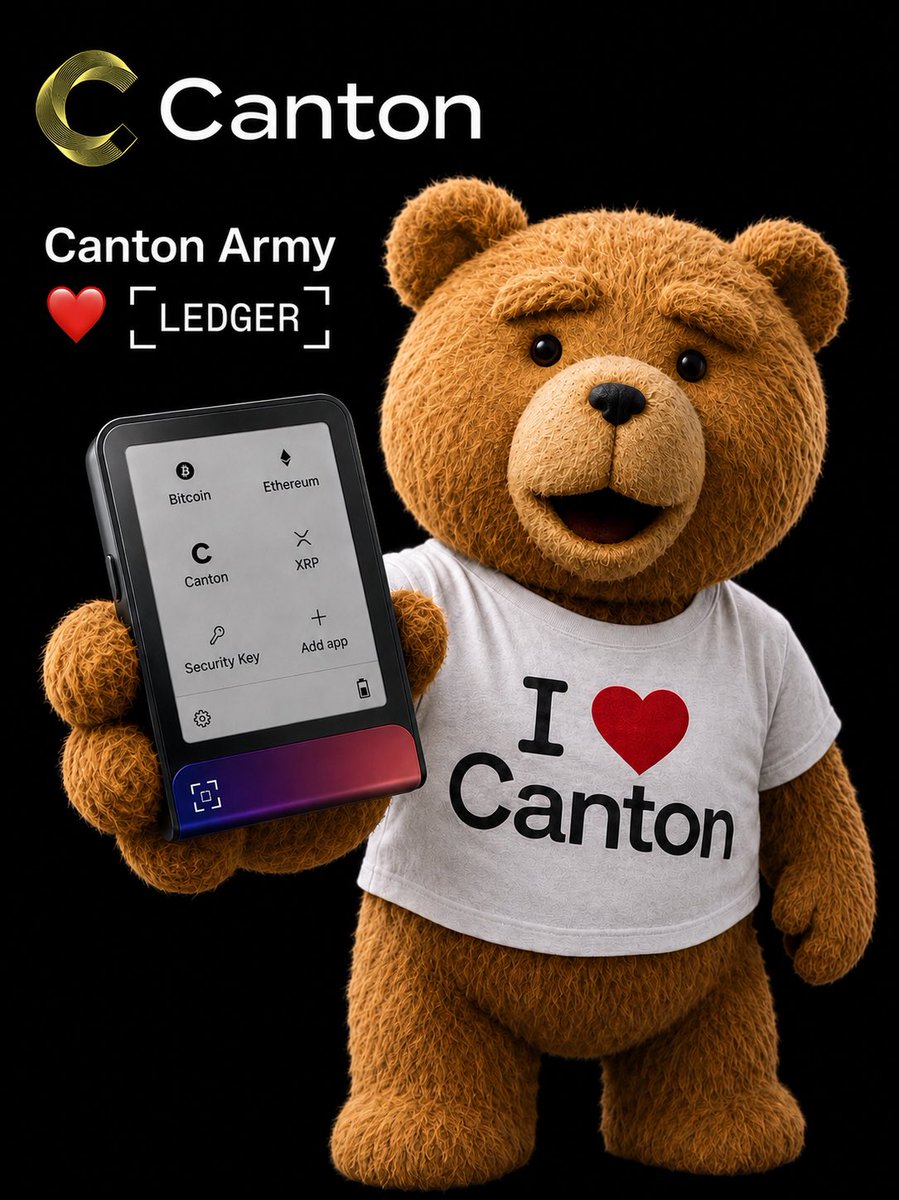 LongTermHold3r's tweet photo. The @CantonArmy knows how to HODL. 🫡🔐
@CantonNetwork 🤝 @Ledger - canton-network:native
#CantonNetwork #CantonCoin #CC #Ledger https://t.co/811Sl8opx7