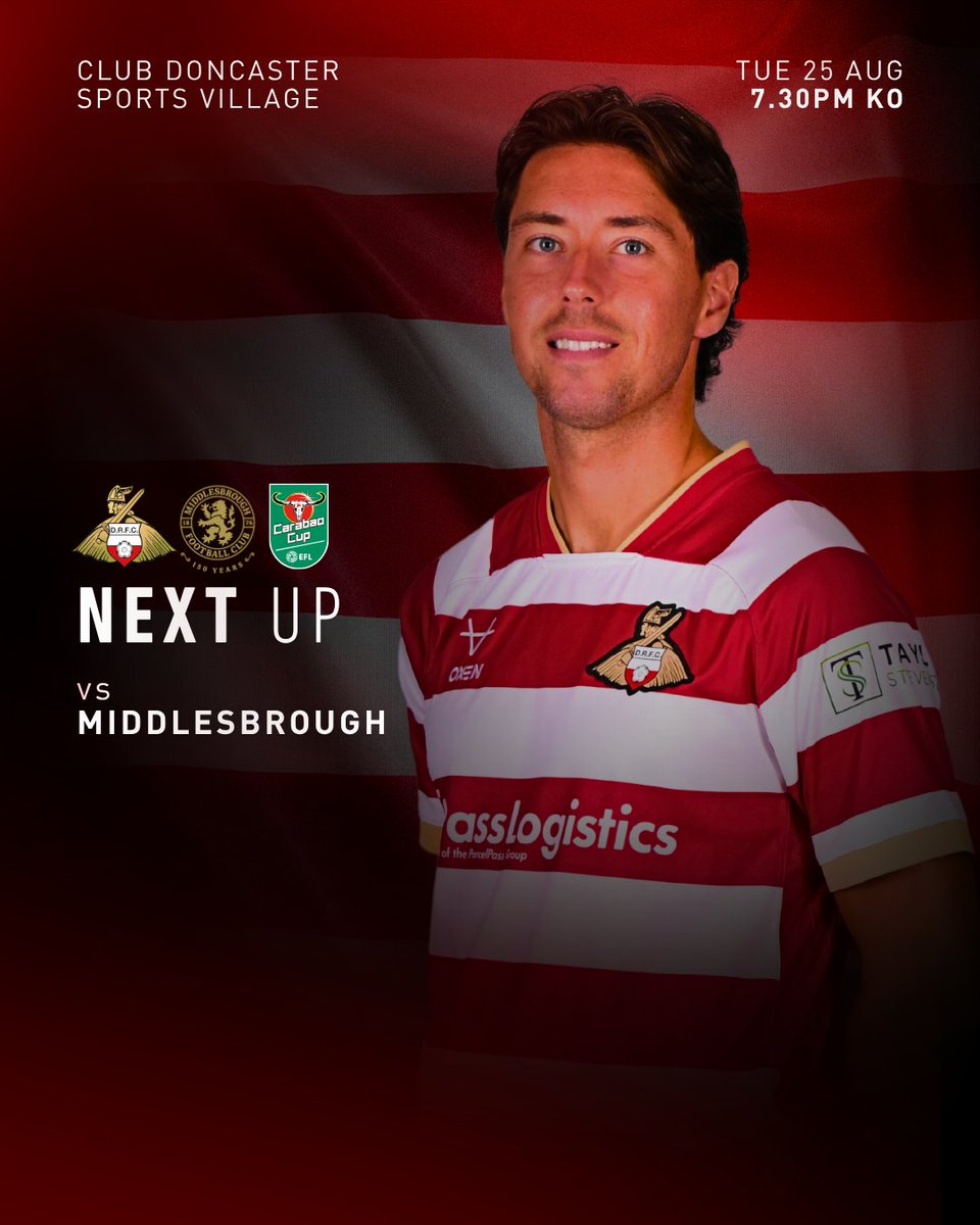 drfc_official's tweet photo. 🔜 Carabao Cup action at Club Doncaster Sports Village.

#DRFC