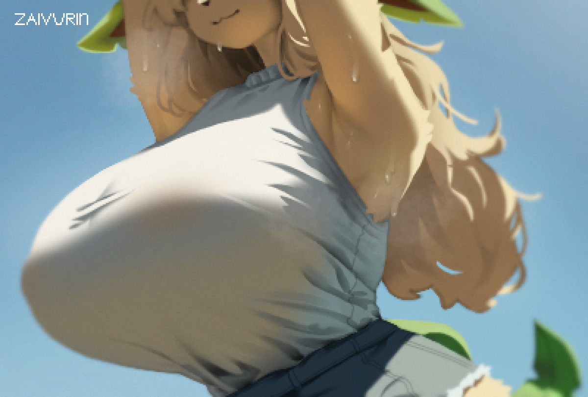 Zaivurin's tweet photo. Leafeon https://t.co/1GvZZjbXPe