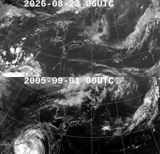 todayswxmap's tweet photo. 06UTC実況の類似天気図と赤外画像= #天気 https://t.co/1rBwLoJPxP