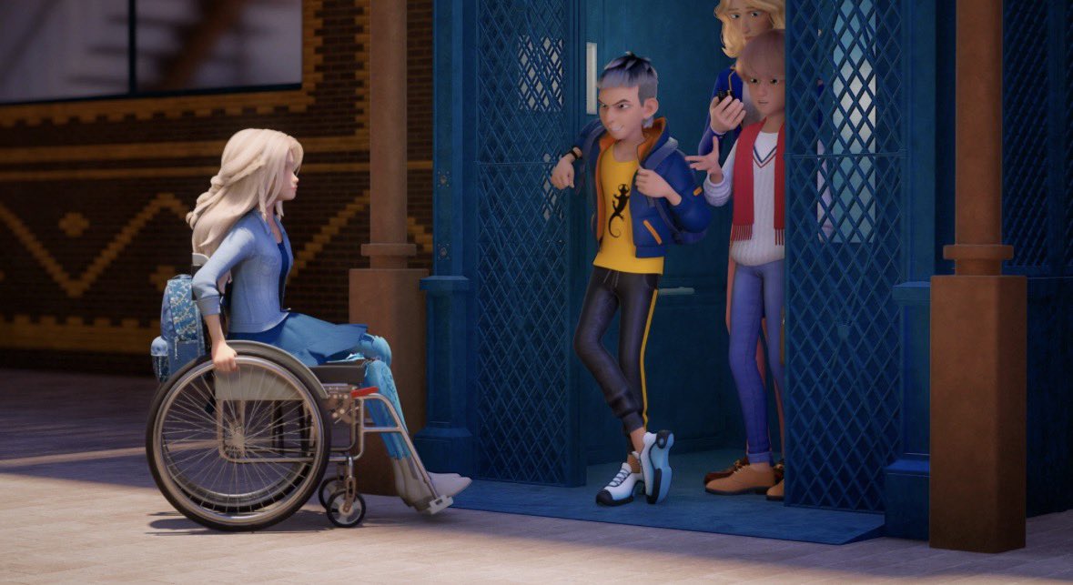 sourmarcaniels's tweet photo. as a disabled person who uses a mobility aid, i disliked what they did with sublime. her screen time was either ableism, making jokes about her disability, using her as a makeshift love rival, or just being in the background. she didn’t feel like a character tbh, more like a gag https://t.co/UMrQtwmL1F